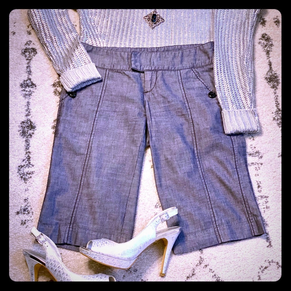 Chambray Bermuda Shorts